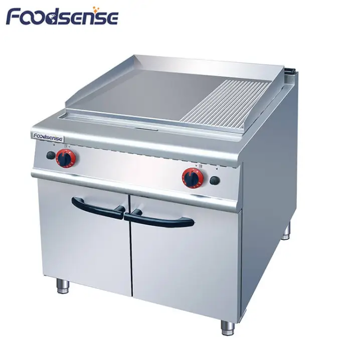 Stainless Steel Flat Grooved Gas Griddle Equipments,Commercial Gas Griddle,Gas Griddle With Cabinet — image 5