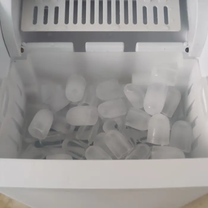 High Quality New Kitchen Smart Plastic Table Top Electric Instant Mini Bullet Ice Cube Maker Machine — image 6