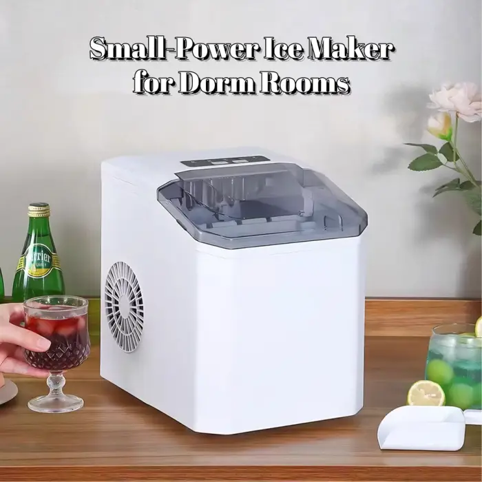 High Quality New Kitchen Smart Plastic Table Top Electric Instant Mini Bullet Ice Cube Maker Machine — image 7