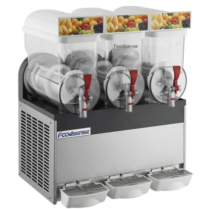 Small Slush Machine for Home Ugolini Sluch Commercial 3 Tank a Vendre Slushie Frozen Drink Spm Sweat Pant — image 3