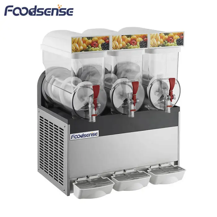 2025 Wholesale Price 15 Liter 2 Tanks Electric Big Capacity Ice Slush Machine Frozen Cool Drink Commercial Slushy Maker Machine — image 3