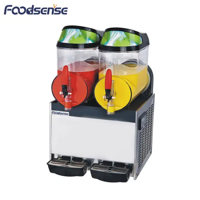 2025 Wholesale Price 15 Liter 2 Tanks Electric Big Capacity Ice Slush Machine Frozen Cool Drink Commercial Slushy Maker Machine — image 5