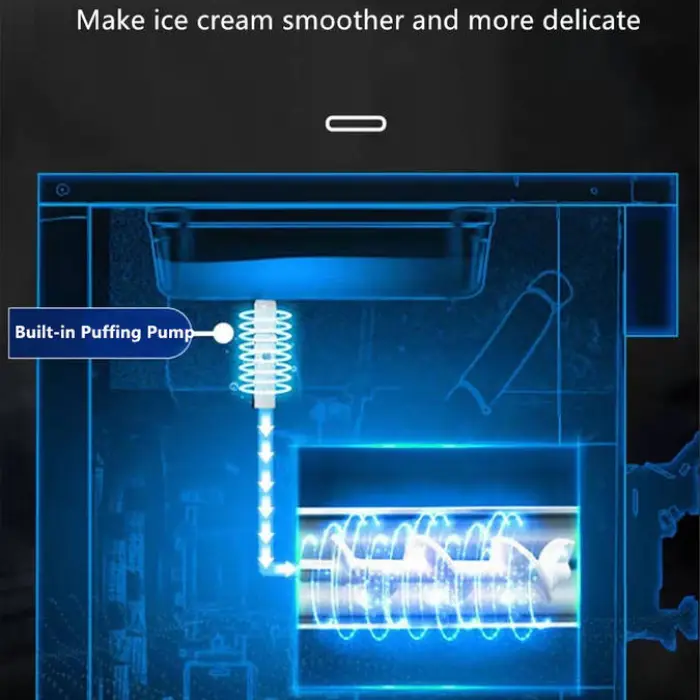 Factory Price Three Head Ice Cream Making Machine Italian Yogurt Commercial Soft Serve Vending Ice Cream Maker Machine — image 5