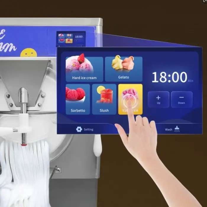 Commercial Industrial Good Quality Shaved Stainless Steel Big Capacity Hard Ice Cream Machine — image 4