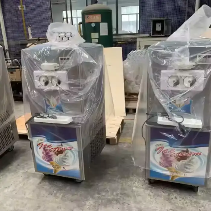 Commercial Industrial Good Quality Shaved Stainless Steel Big Capacity Hard Ice Cream Machine — image 6