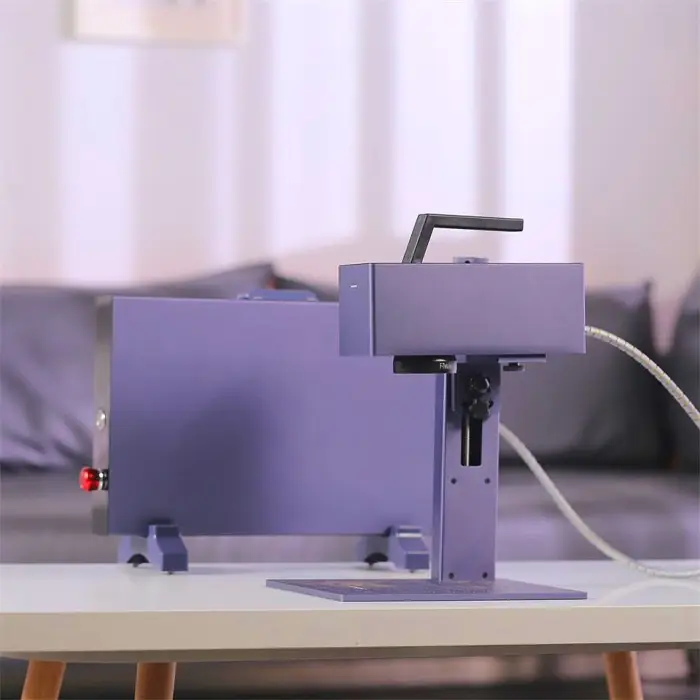 20W 30W Gweike Fiber Laser Marking Machine Light Weight High Precision for Color Printing on Metal Stainless Steel Aluminum — image 5