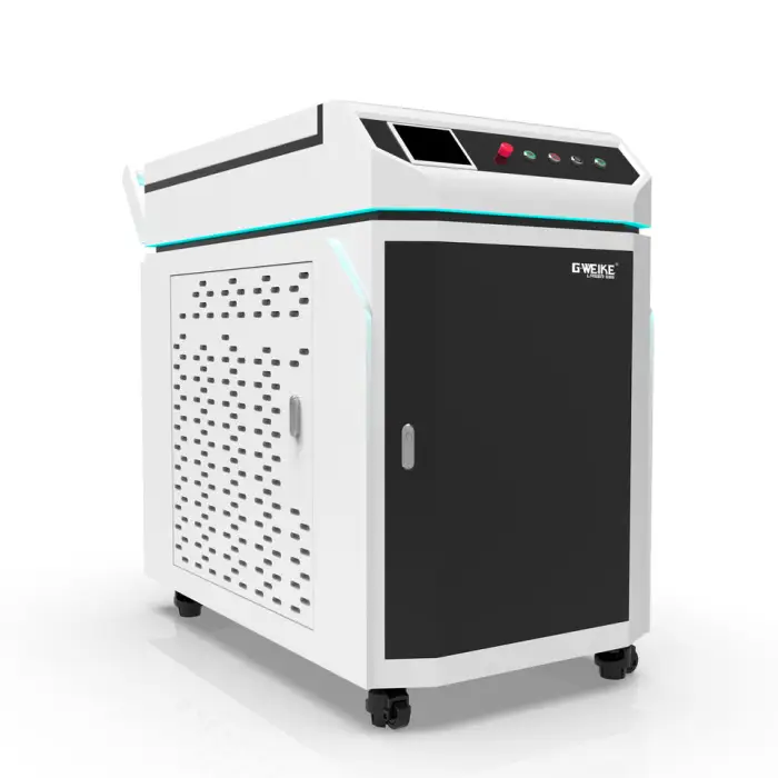 100w/200w/300w Gweike Paint Oil Stains Rust on Stainless Steel Fiber Laser Cleaning Machine — image 3