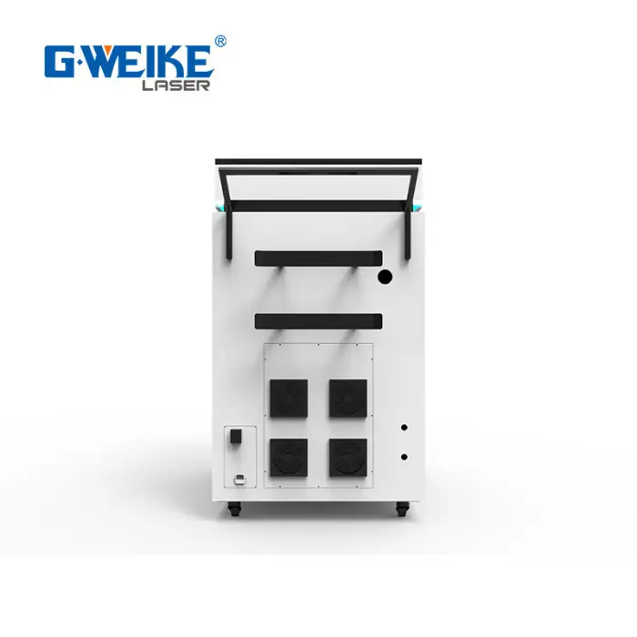 100w/200w/300w Gweike Paint Oil Stains Rust on Stainless Steel Fiber Laser Cleaning Machine — image 4
