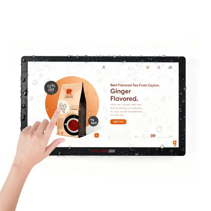 MATSUDAPOS 15.6 Inch 10-Point Capacitive Touch Screen POS Terminal High Brightness Display Wi-Fi 6 3-Year Warranty for Retail — image 4