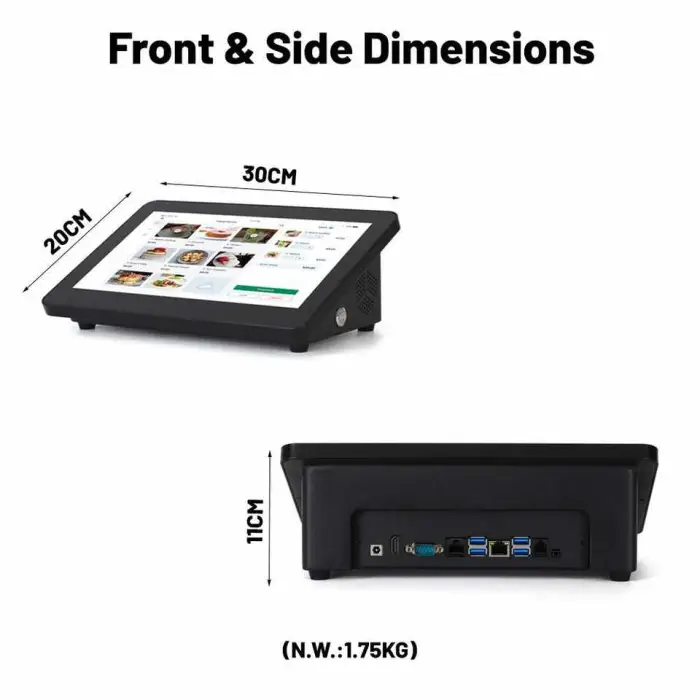 High Performance Affordable ST9300F 11.6inch Windows POS Waterproof Single Screen Touch Cash Register — image 5
