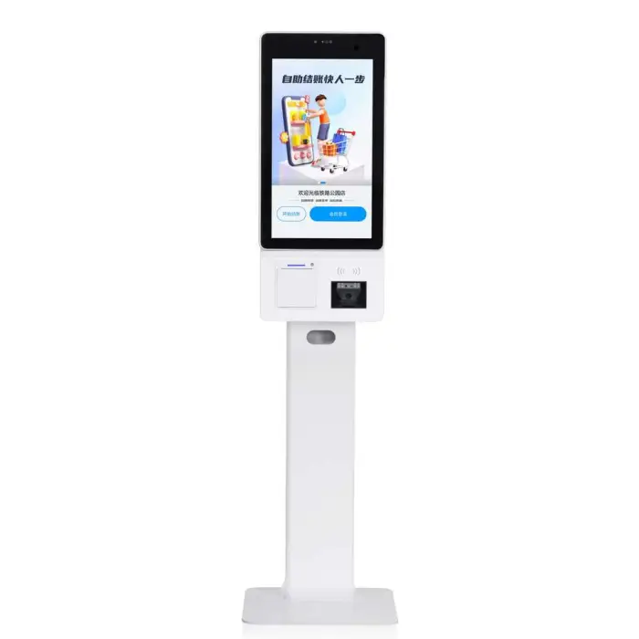 Automatic Touch Screen Self Checkout Kiosk Wall Mounted Self Ordering Kiosk Self Service Payment Kiosk — image 2