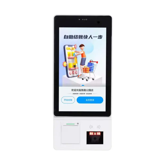 Automatic Touch Screen Self Checkout Kiosk Wall Mounted Self Ordering Kiosk Self Service Payment Kiosk — image 3