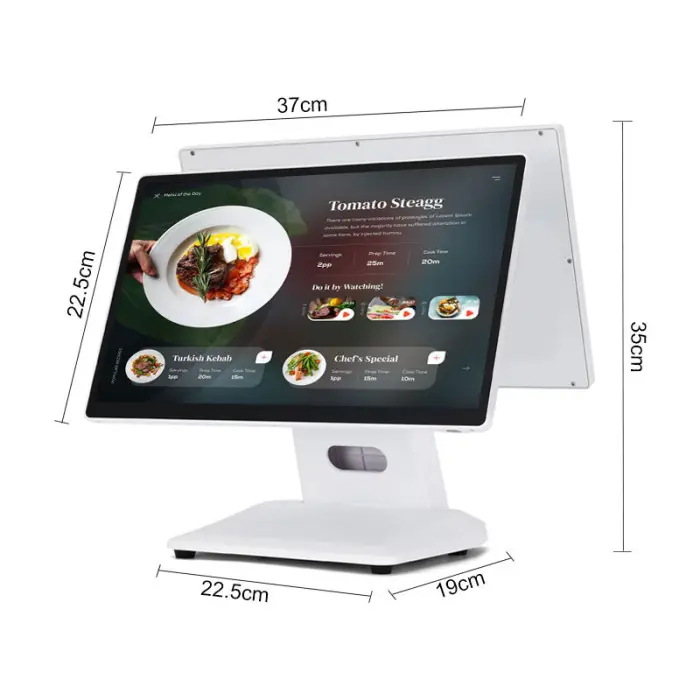Latest OEM ODM Wholesale New POS System ST8500 15.6inch Modular Dual-screen POS Hardware Windows 10/11 Ultra Slim Design 3-Year — image 3