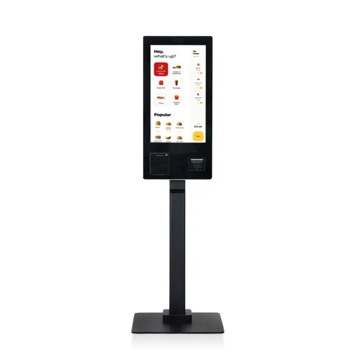 Self Service POS Kiosk Terminal Windows Android Dual System Capacitive Touch Panel SDK 21.5/27inch LED Screen for Diverse — image 4