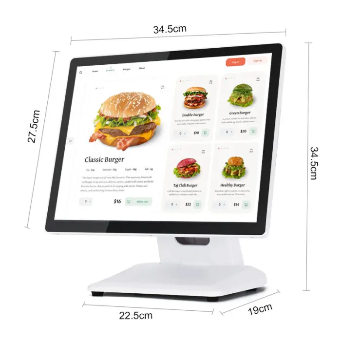 MatsudaPOS Factory Supply OEM ODM Touch Screen POS Terminal ST8800 White 15inch Capacitive Display Bluetooth/Wi-Fi6 Integrated — image 5