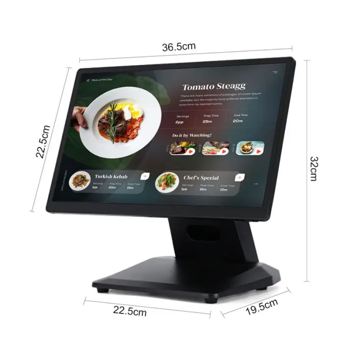 MatsudaPOS ST8500 15.6inch Touchscreen Fanless Full Metal Housing POS System for Bar & Restaurant Windows Bluetooth 5.2 Wi-Fi 6 — image 3