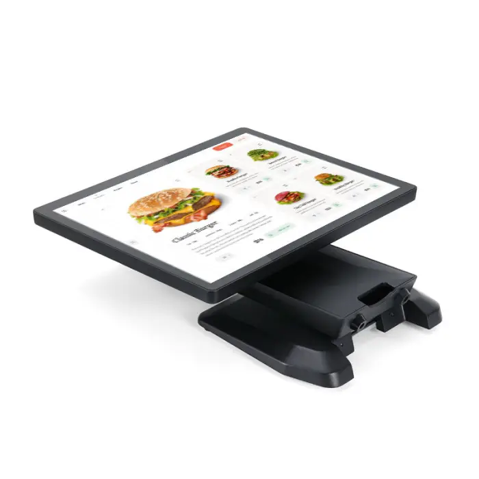 Metal All in One Touch Screen Cashier Machine ST8800 15inch Ultra Slim Display Fanless Design Point of Sale Machine with VFD — image 3