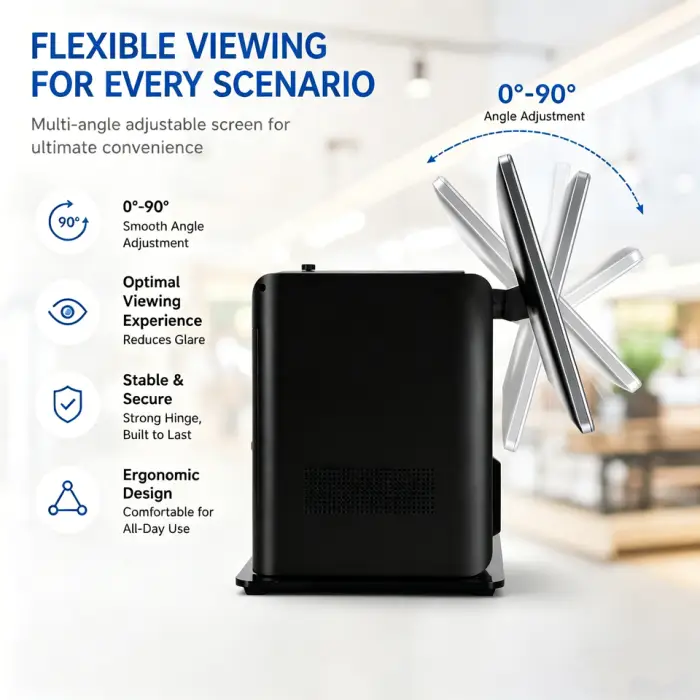 Industrial Touch Screen Display Windows Smart 15.6 Inch Pos Terminal Machine Modular Design for Clothing Store Fcc Certification — image 4