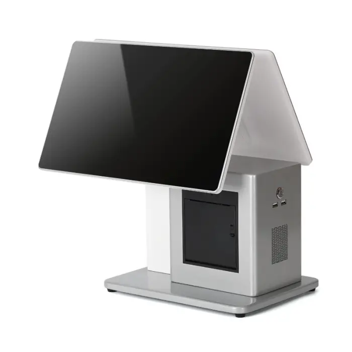 15.6inch Dual Screen POS Terminal Waterproof Dustproof Screen Touchscreen All-in-One Cash Register System — image 4