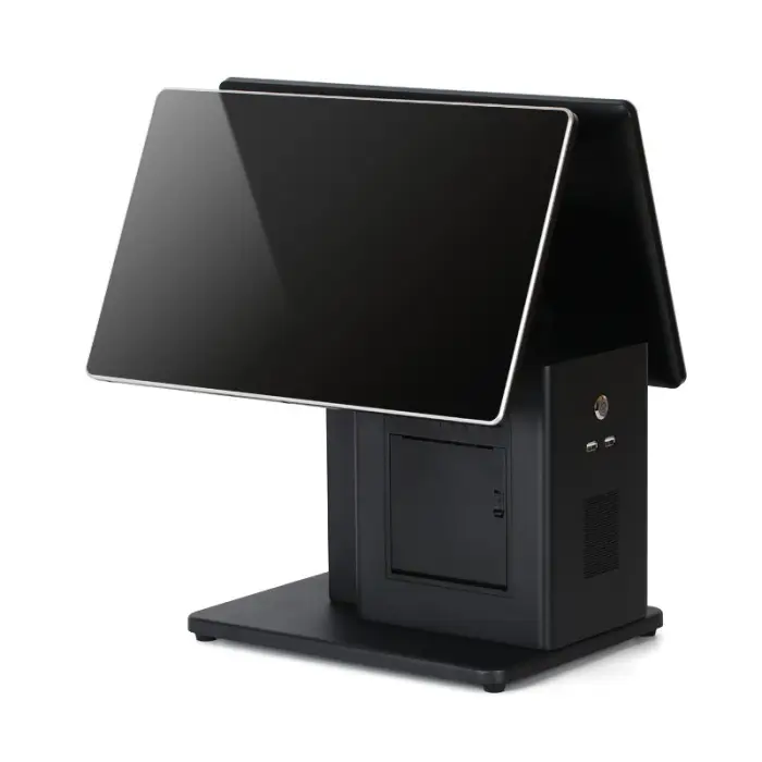 15.6inch Dual Screen POS Terminal Waterproof Dustproof Screen Touchscreen All-in-One Cash Register System — image 5
