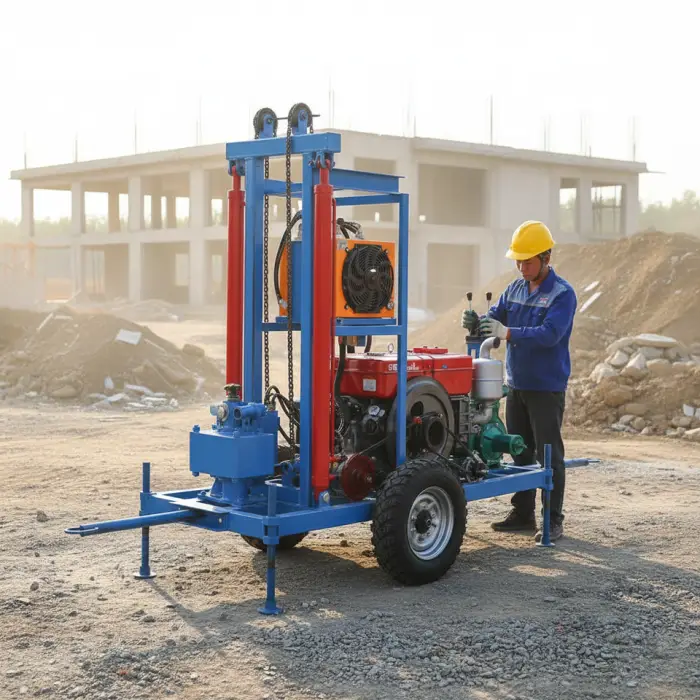 120-200m Core Drill Rig Machine Water Well Drilling Machine with 120m Depth 220v Motor 120m Mine Drill Rig" — image 3