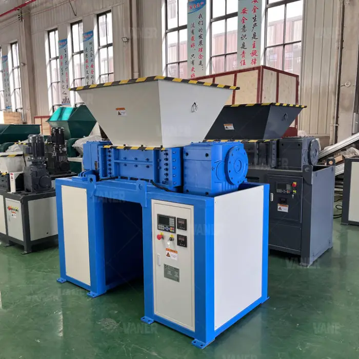 Scrap Metal Shredder Waste Cable Wire Cutter Double Shaft Shredder Machine Twin Shaft Crusher Tire Shredders — image 3