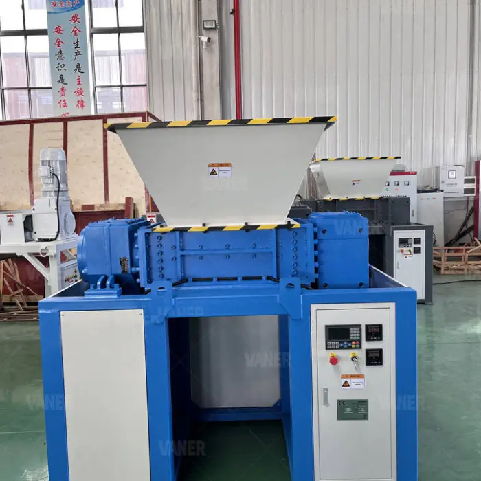 Scrap Metal Shredder Waste Cable Wire Cutter Double Shaft Shredder Machine Twin Shaft Crusher Tire Shredders — image 7