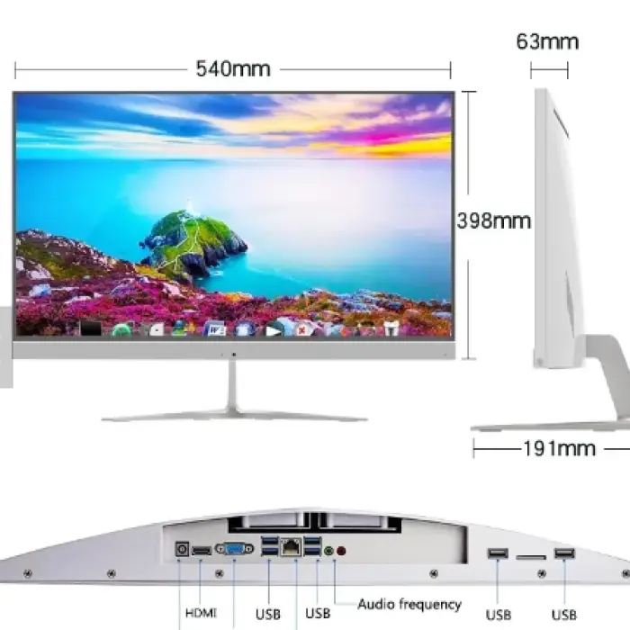 24" PC Core I5 7th Gen Gaming All-In-One Computer with DDR3 RAM SSD Storage LCD Display Dual Core Processor — image 6