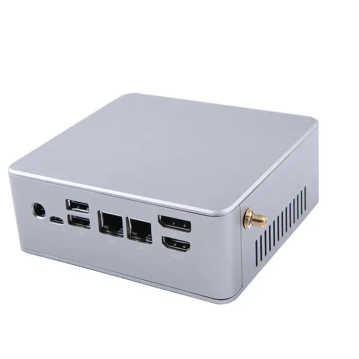 EVUC Intel Core I5 12th Gen 8-Core Barebone Mini PC Business Use DDR4 2xPCIe4.0 2LAN New 1TB SSD+HDD US Plug — image 3