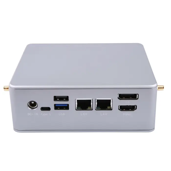 EVUC Intel Core I5 12th Gen 8-Core Barebone Mini PC Business Use DDR4 2xPCIe4.0 2LAN New 1TB SSD+HDD US Plug — image 4
