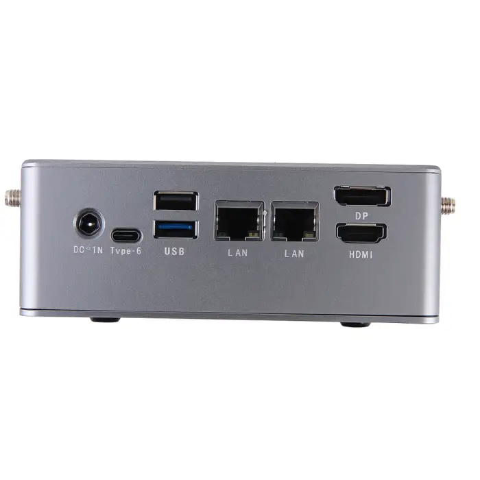 EVUC Intel Core I5 12th Gen 8-Core Barebone Mini PC Business Use DDR4 2xPCIe4.0 2LAN New 1TB SSD+HDD US Plug — image 5