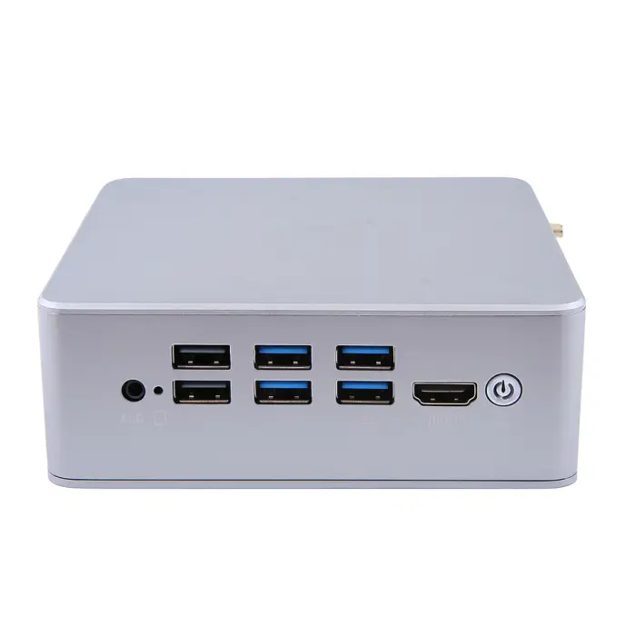 EVUC Intel Core I5 12th Gen 8-Core Barebone Mini PC Business Use DDR4 2xPCIe4.0 2LAN New 1TB SSD+HDD US Plug — image 6