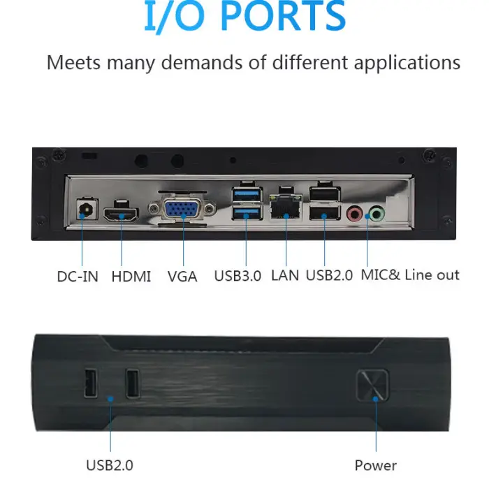 New Fan Active Cooling Haswell Core I3 4005U DDR3 1LAN 6USB SSD/HDD Mini PC for Home Use — image 5