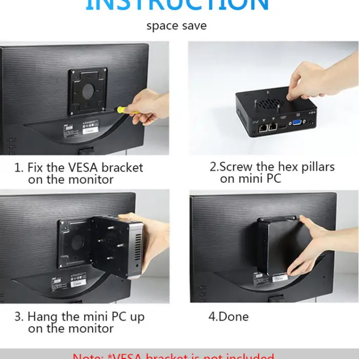 New Fan Active Cooling Haswell Core I3 4005U DDR3 1LAN 6USB SSD/HDD Mini PC for Home Use — image 7