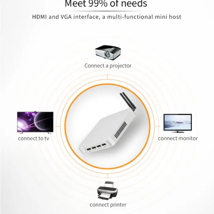 Intel I3 I5 I7 Processor Mini Pcs I5 4210U VGA HD-MI Dual Display 4*USB2.0 2*USB3.0 Win10 Lin-ux OS Mini PC for Home — image 7