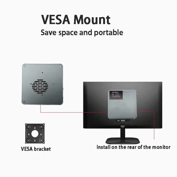 I5 11th Gen Mini Office Computer Intel Tiger Lake DDR4 M.2 Dual LAN 8USB NUC Mini PC with Fan Cooling — image 5