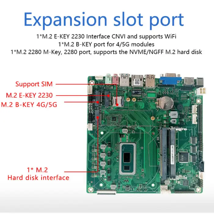 Industrial Mini PC MainBoard Intel Core I5 8365U I5 10210U Dual Ddr4 Max 64GB 2*usb3.0 2*usb2.0 Mini ITX Motherboard with LVDS — image 7
