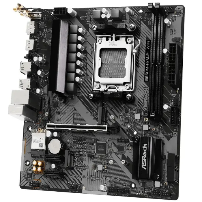 B650M-H/M.2+ WiFi Motherboard Dual Band Supports Socket AM5 2 X DDR5 DIMMs 4 SATA3 Max 128G PCIe 4.0 — image 4