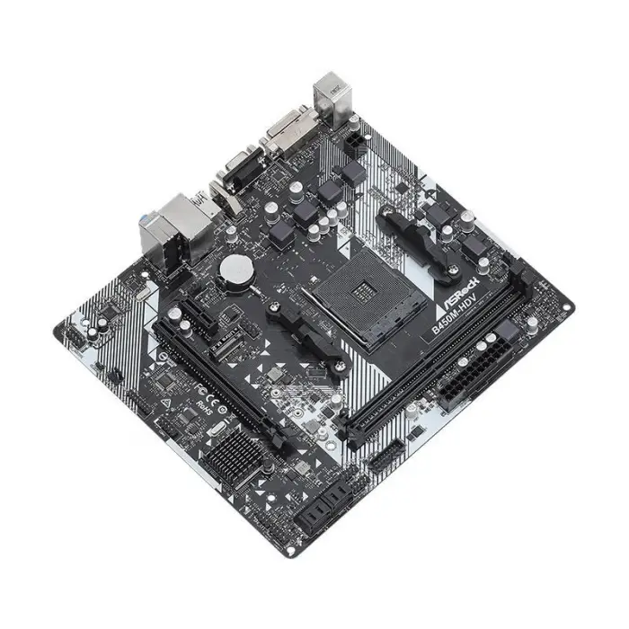 ASRock B450M-HDV R4.0 AM4 Micro ATX AMD Motherboard — image 4