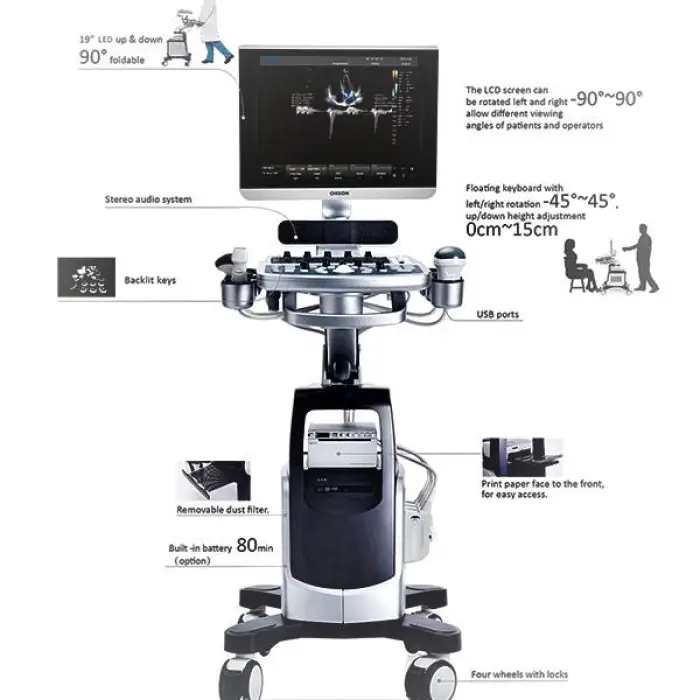 Best Price Trolley Ultrasound Chison QBit7 Color Doppler 3D 4D — image 4