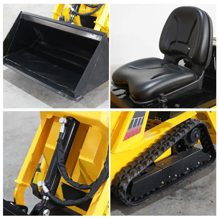 Hot Selling CE Euro V Engine Diesel Mini Skid Steer Loader Compact Skid Steer Track Loader for Farm Construction — image 7