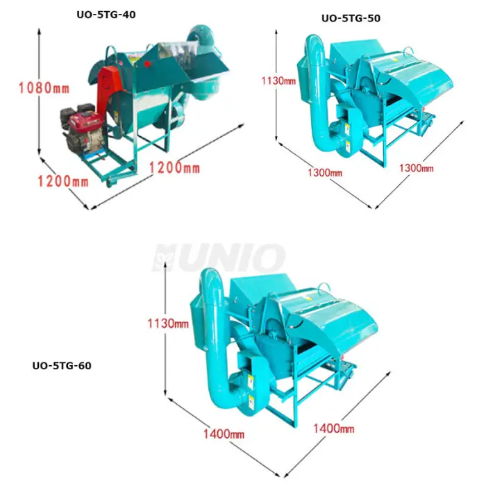 Electric/Diesel Engine Sorghum Soybean Multi Crop Paddy Rice Wheat Peeler Sheller Thresher Machine — image 3