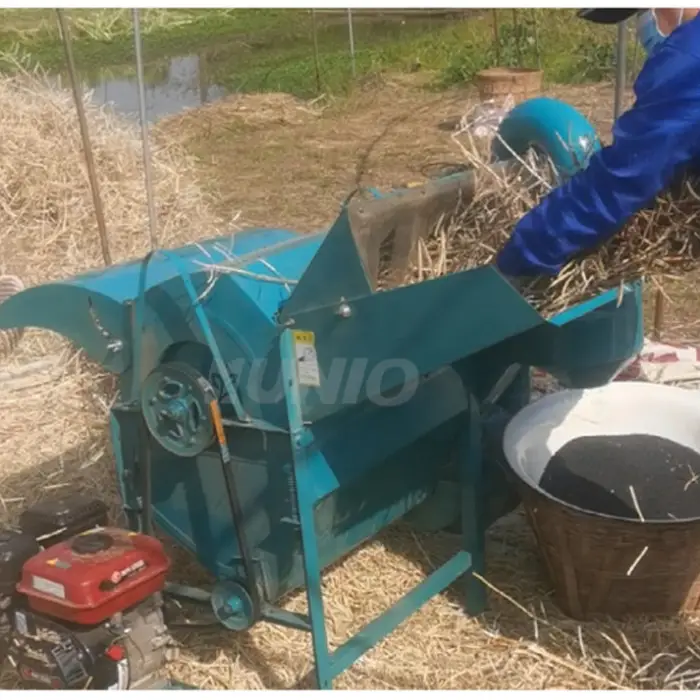Electric/Diesel Engine Sorghum Soybean Multi Crop Paddy Rice Wheat Peeler Sheller Thresher Machine — image 4