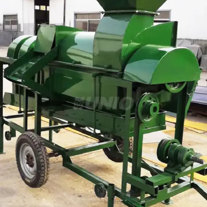 Multifunctional Agriculture Maize Corn Rice Wheat Sorghum Soybean Willet Rapeseed Thresher Sheller Dehuller Process Peel Machine — image 7