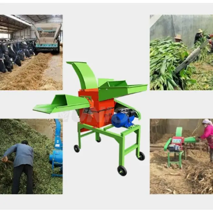 Animal Chaff Cutter Silage Harvest Chopper Grass Hay Cutter and Silk Kneading Machine — image 6