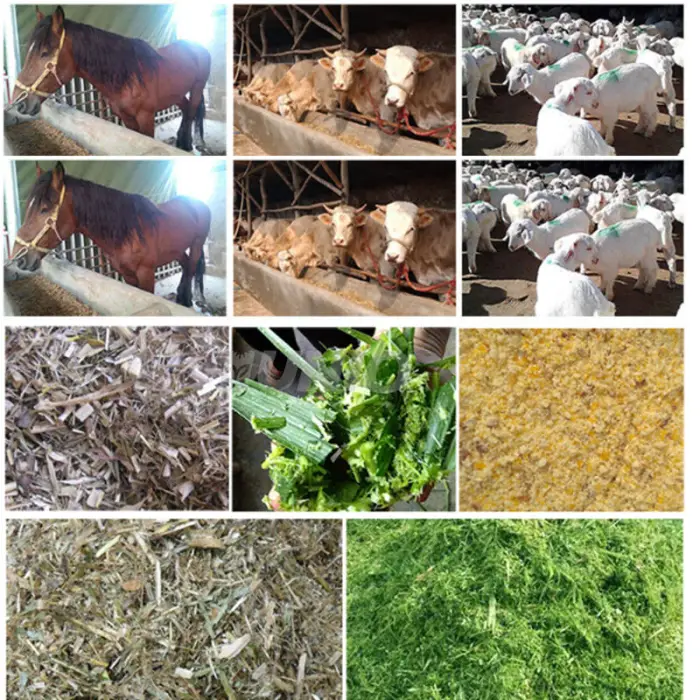 Animal Chaff Cutter Silage Harvest Chopper Grass Hay Cutter and Silk Kneading Machine — image 7