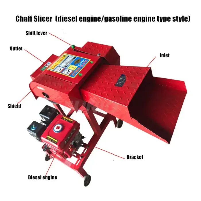 Gasoline and Engine Cow Feed Grass Cutter Machine Price / Agriculture Chaff Cutter Grinding Machine — image 4