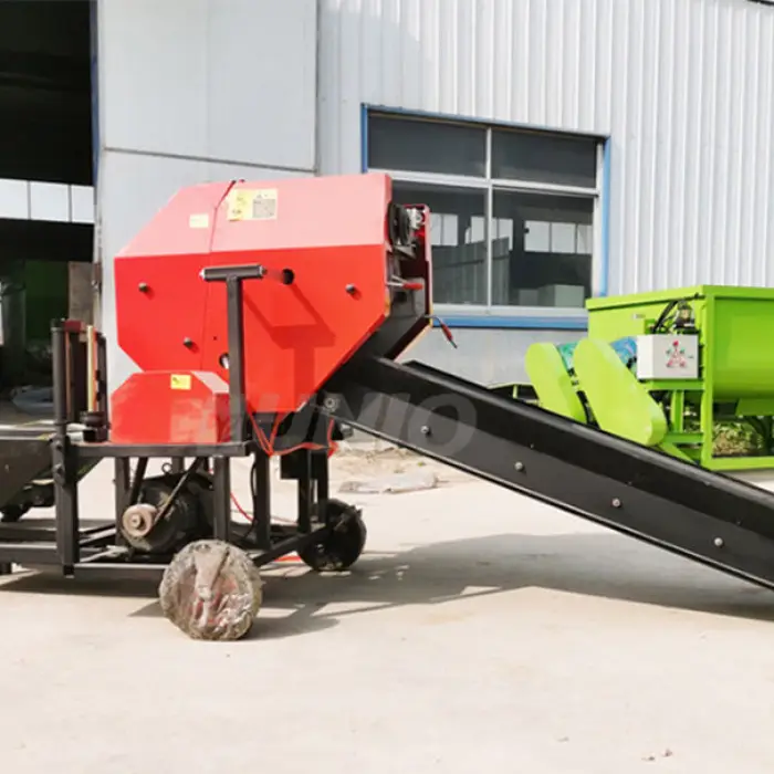 Automatic Combined Straw Collector Cutter and Baler Baling Machine/Straw Baler Machine/Round Hay Baler — image 4