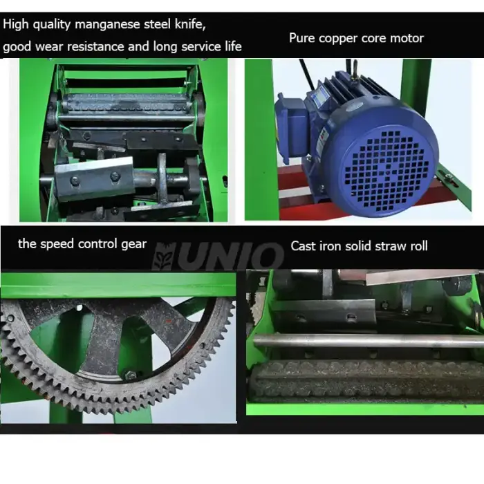 Multifunction 4 Blades Chaff Cutter Grass Ensilage Chaff Cutter Machine Animal Chaff Cutter — image 6