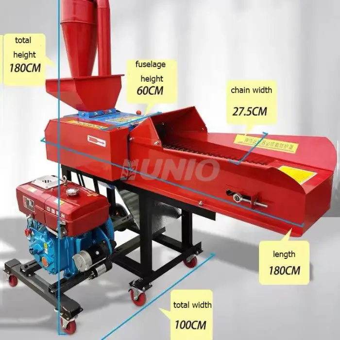 Better Farm Animal Grass Chopper Corn Cotton Stalk Grass Rice Wheat Straw Crushing Silage Shredder Cutting Chopper Machine — image 3
